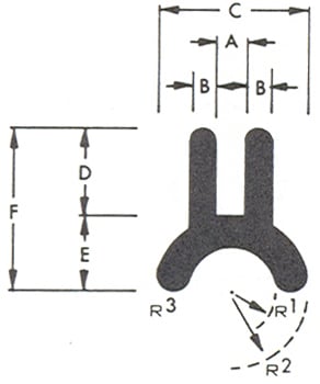 TEAR DROP SHAPE HOLLOW BULB BASE7 diagram