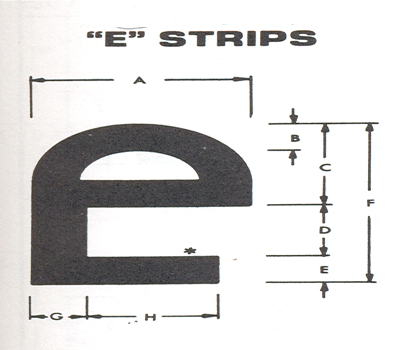 P & E Weather Strips Extruded - View 1